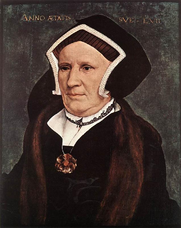 HOLBEIN, Hans the Younger Portrait of Lady Margaret Butts sg oil painting image